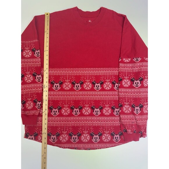 Disney Parks Spirit Jersey Adult Red Merry Christmas Mickey Mouse Disneyland XXL - Picture 5 of 6